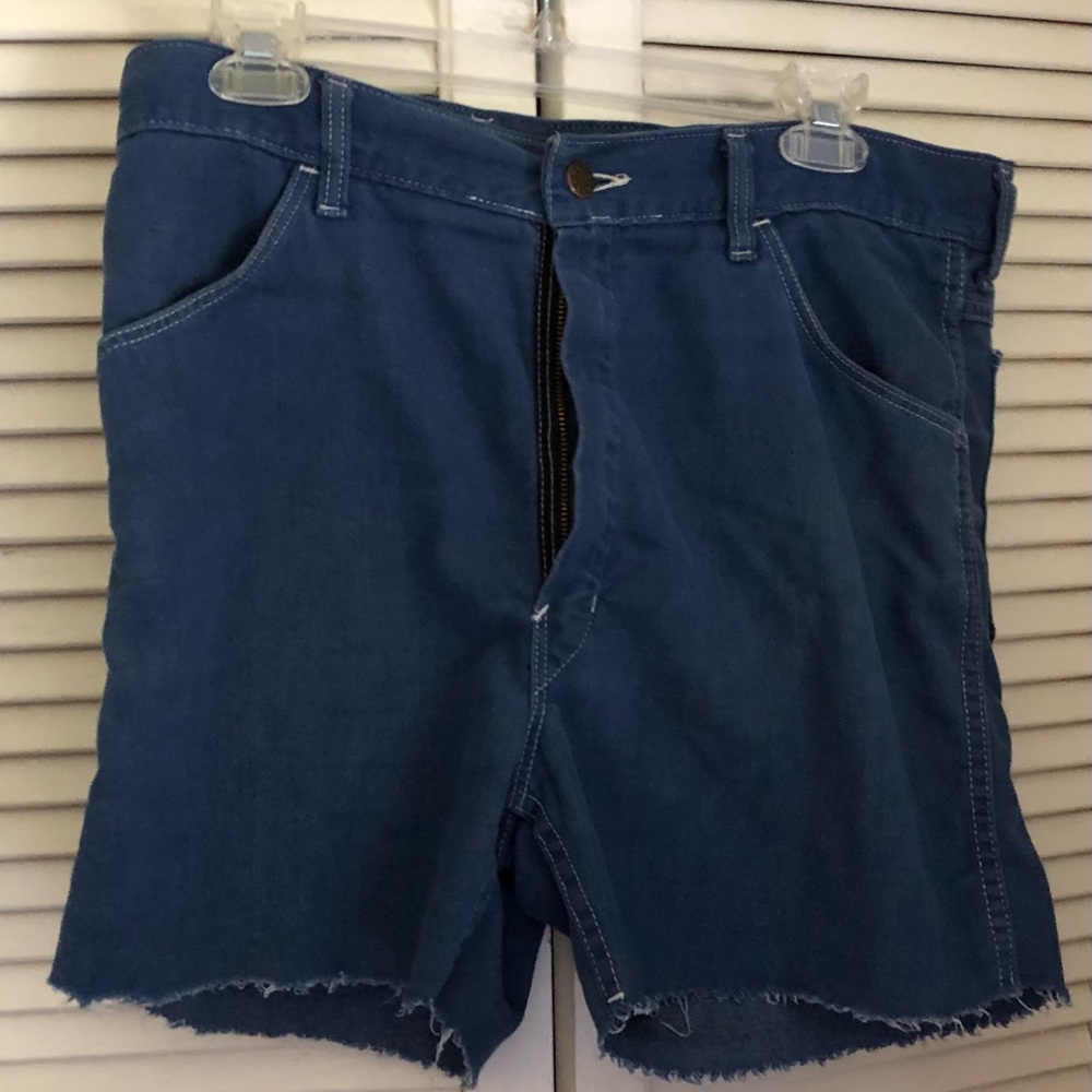Vintage 70s Big m Yank High Rise Cutoff Jeans Shorts W36